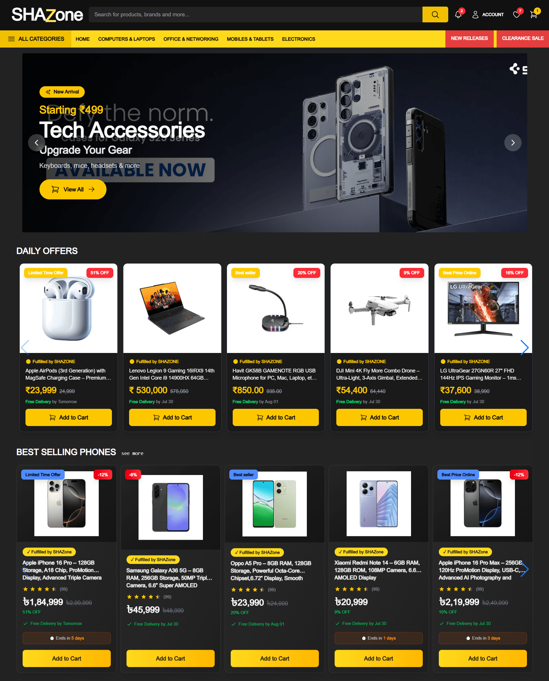 E-commerce Platform - Full Stack Web Development Project by Hasibul Alam featuring NextJs, Node.js, Prisma, PostgreSQL